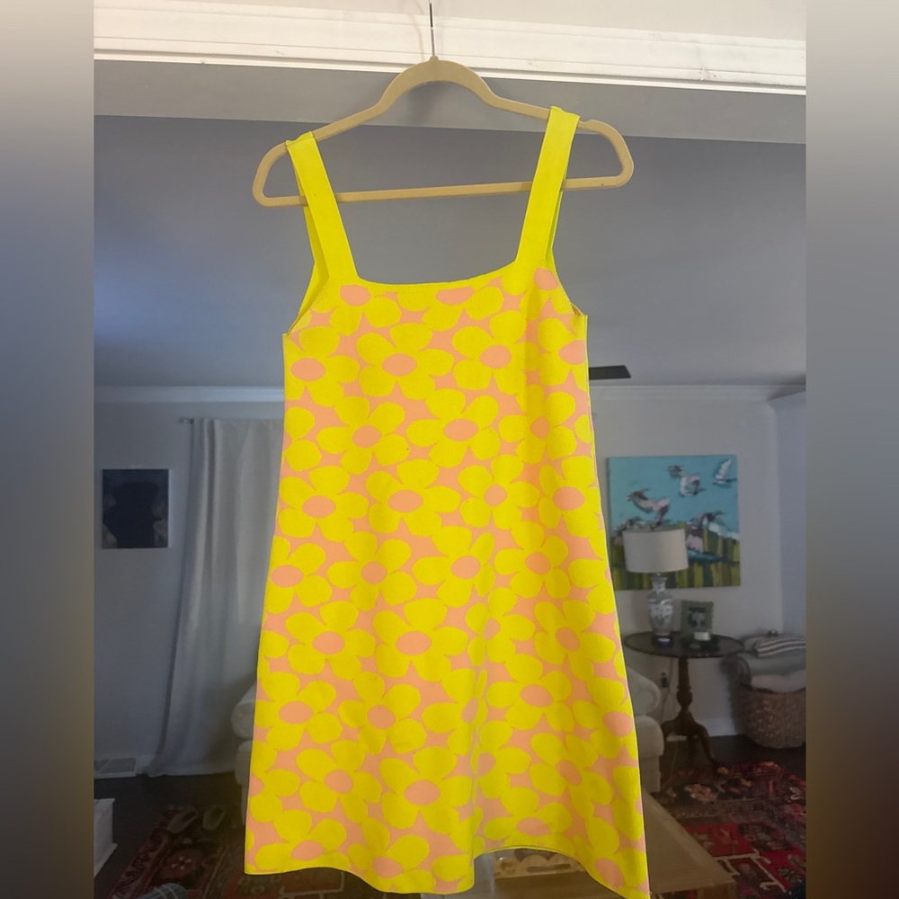 Zara Yellow and Pink Floral Mini Dress